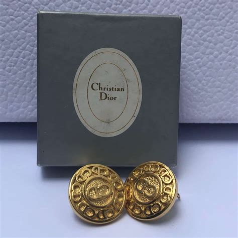 dior monogram earrings.